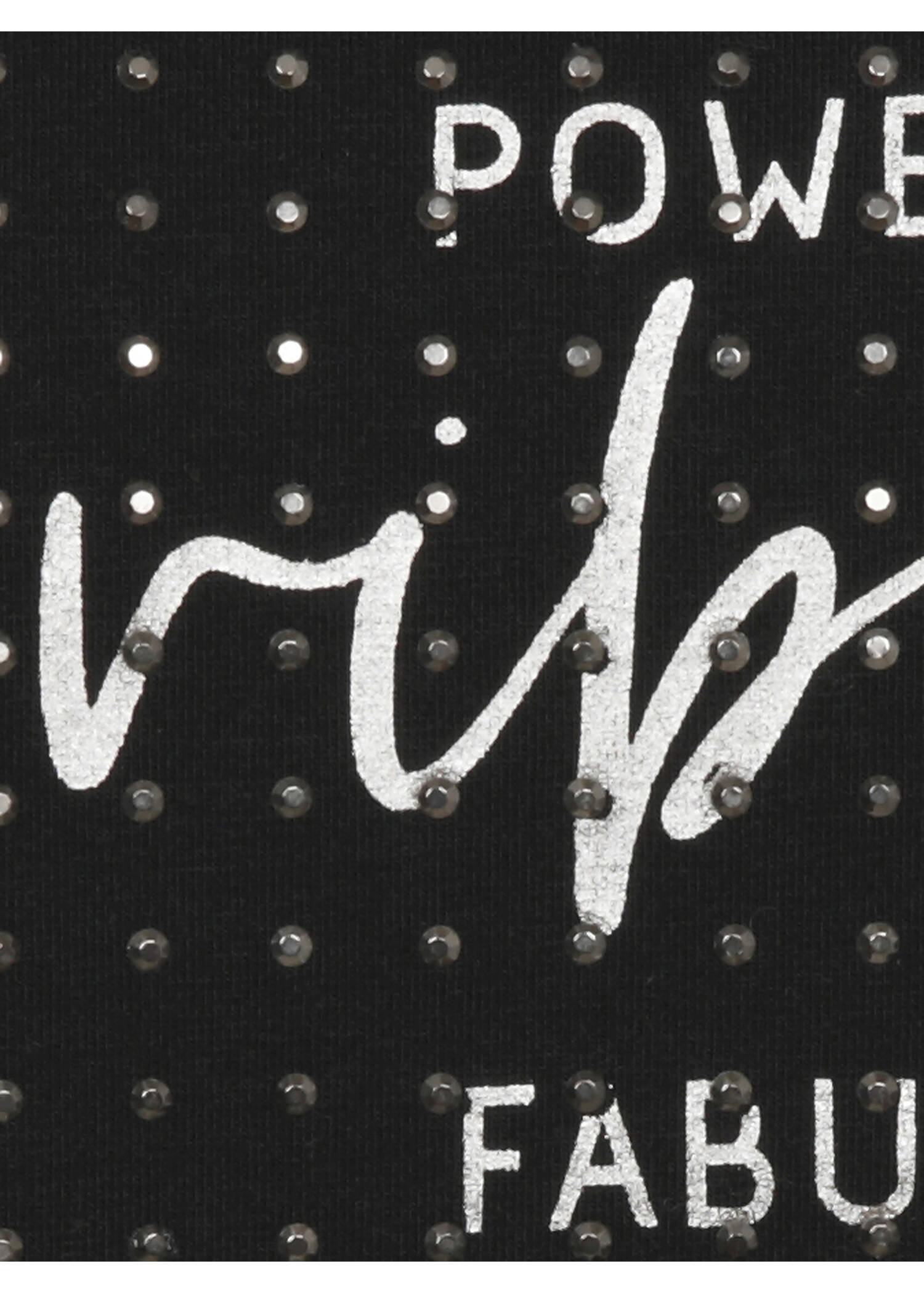 Softes 3/4 Arm Shirt Schwarz mit Front-Motiv / 