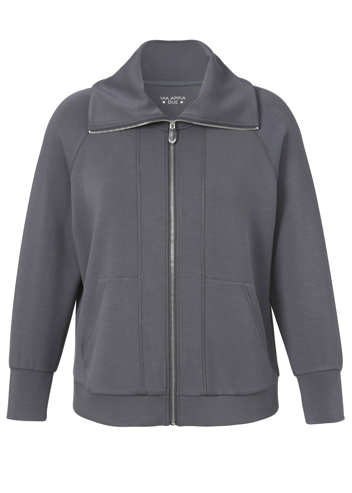 Edle Sweatjacke mit Zipper / 