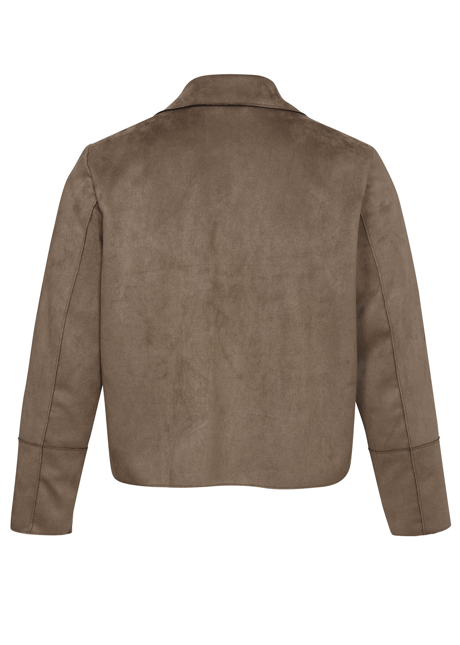 Reverjacke aus veganem Veloursleder /