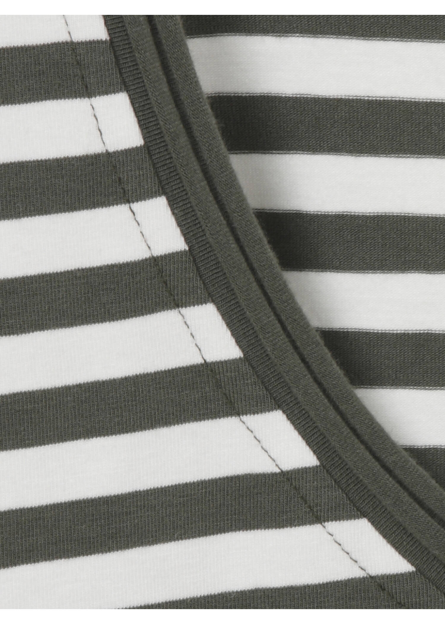 Softes Ringel-T-Shirt mit V-Ausschnitt /