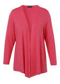 Leichte Jersey Jacke mit Wasserfall-Front / 