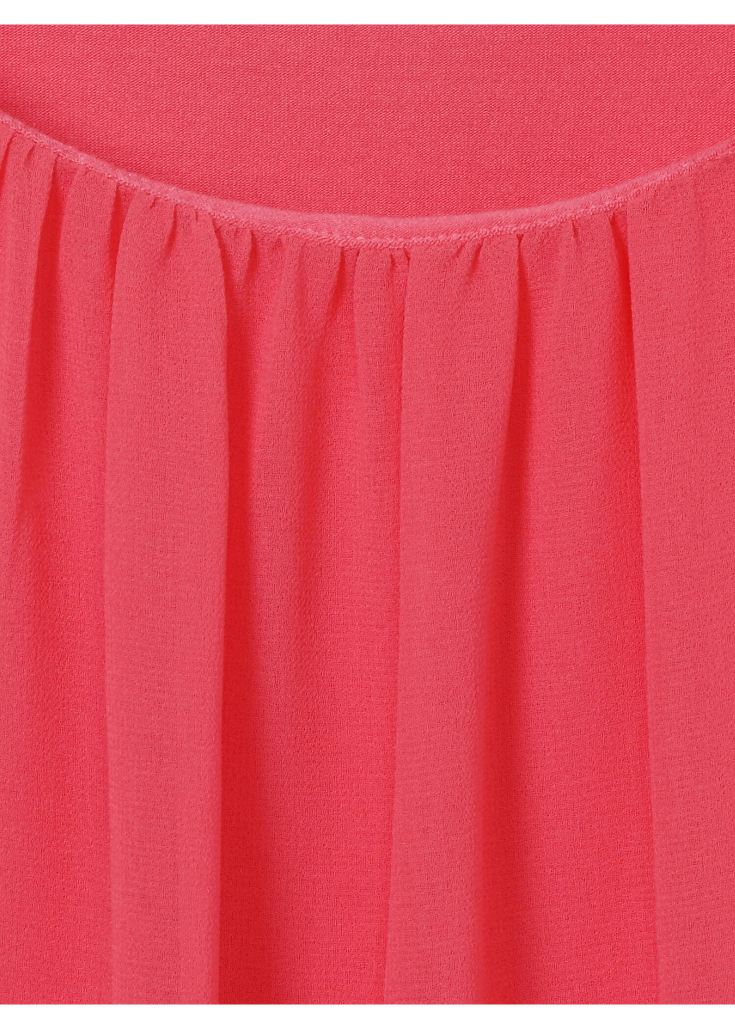 2-in-1 Chiffon Halbarmbluse mit eingenähtem Top /