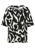 Halbarm-Sweatshirt mit Allover-Print / 