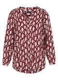 Print-Bluse aus reiner Viskose / 