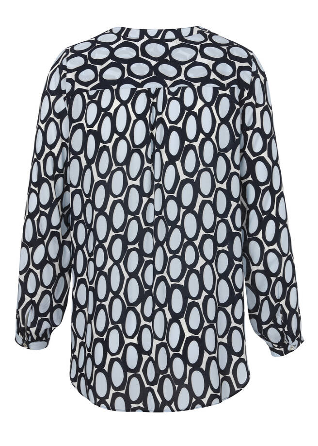 Print-Bluse aus reiner Viskose / 