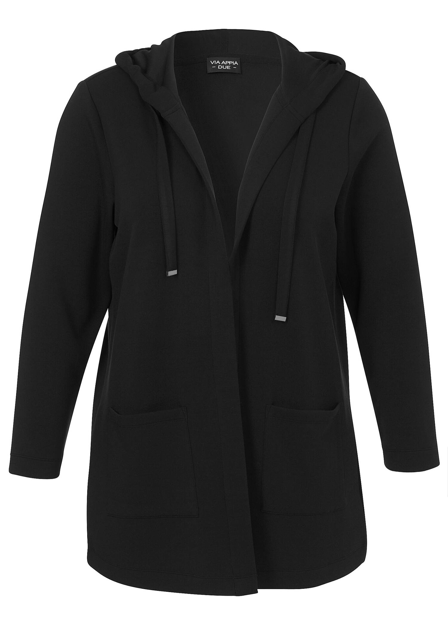 Offene Jacke mit Kapuze /