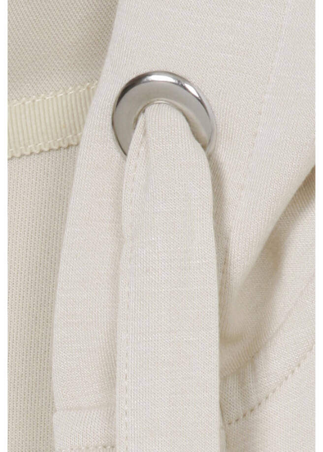 Offene Jacke mit Kapuze / 