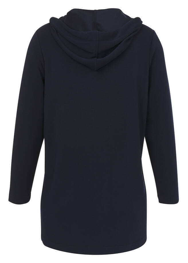 Offene Jacke mit Kapuze / 