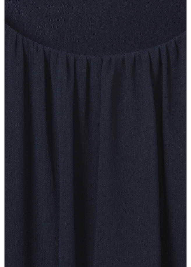 3/4-Arm-Shirt-Bluse doppellagig mit Chiffon / 