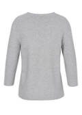 Feinstrick 3/4-Arm Pullover aus softer Baumwolle / 