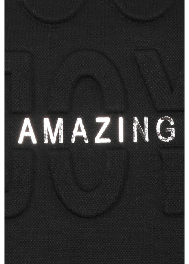 Kombistarkes Sweatshirt mit Statement-Motiv /