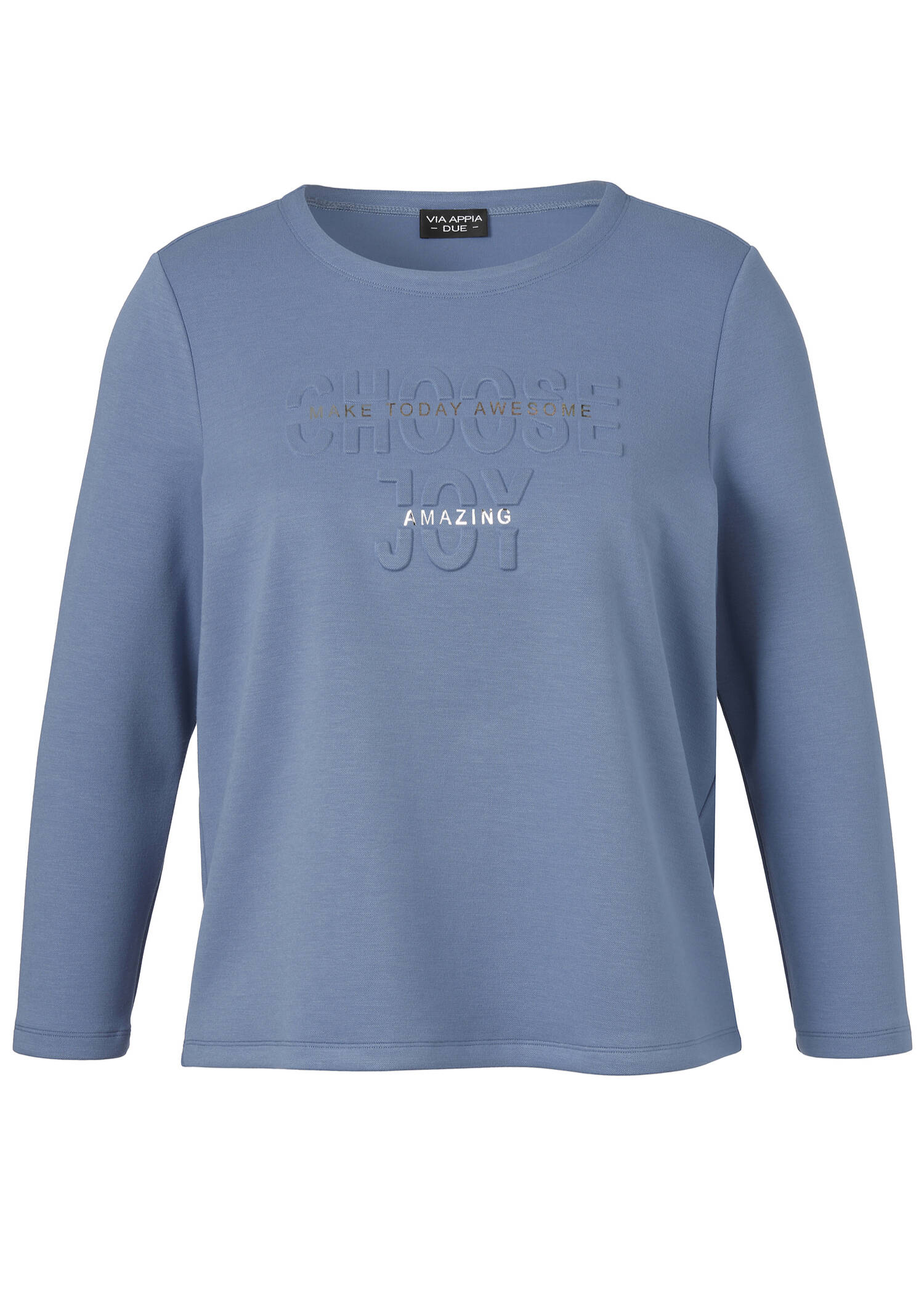 Kombistarkes Sweatshirt mit Statement-Motiv /