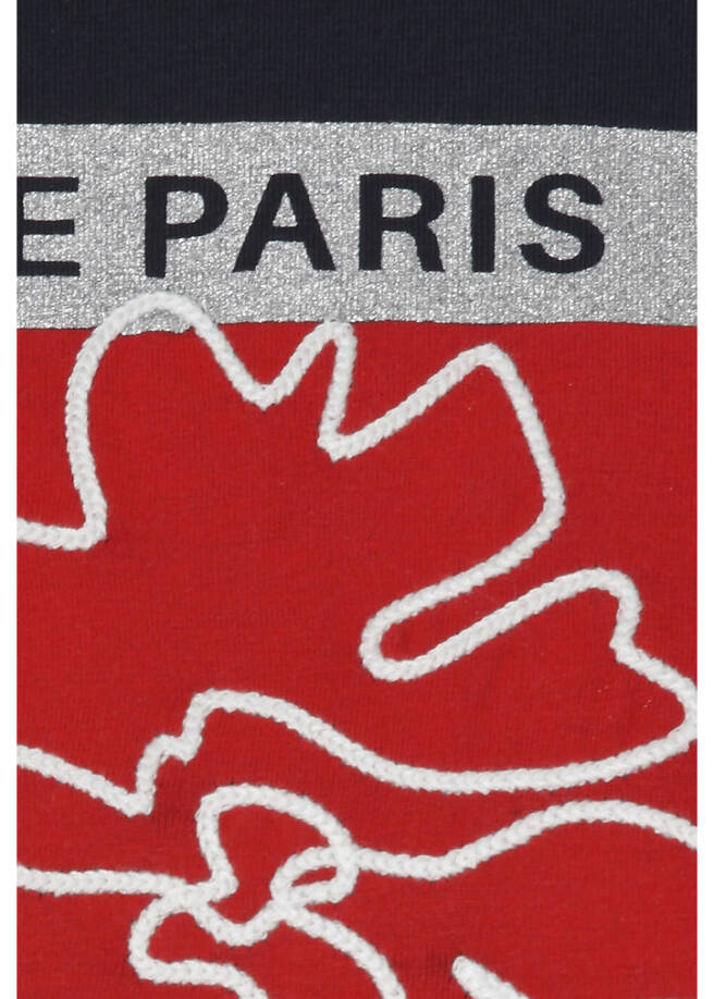 Supersoftes 3/4-Arm Shirt Marine mit Frontmotiv / 