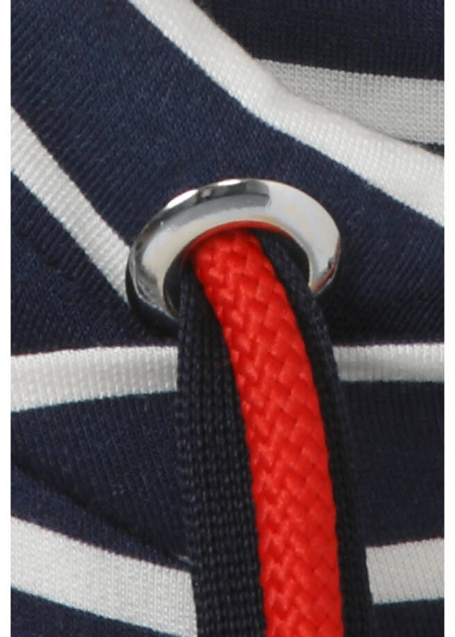 Geringeltes Marine Sweatshirt /