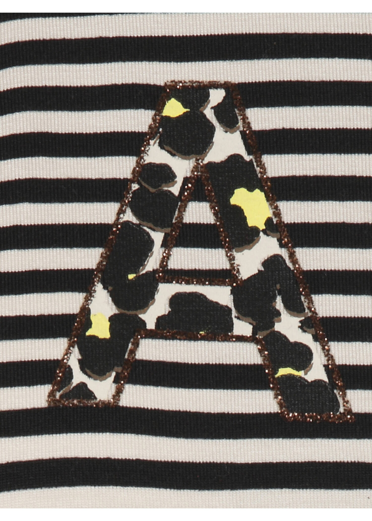 Ringel-Shirt mit überschnittenen Schultern / 