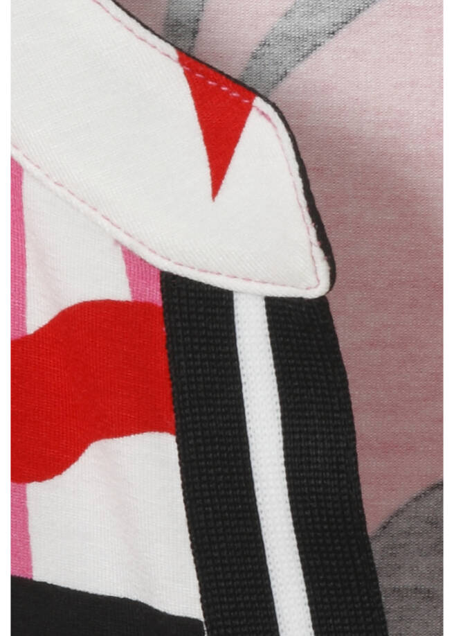 3/4-Arm Print-Shirt mit Gummizug-Saum / 