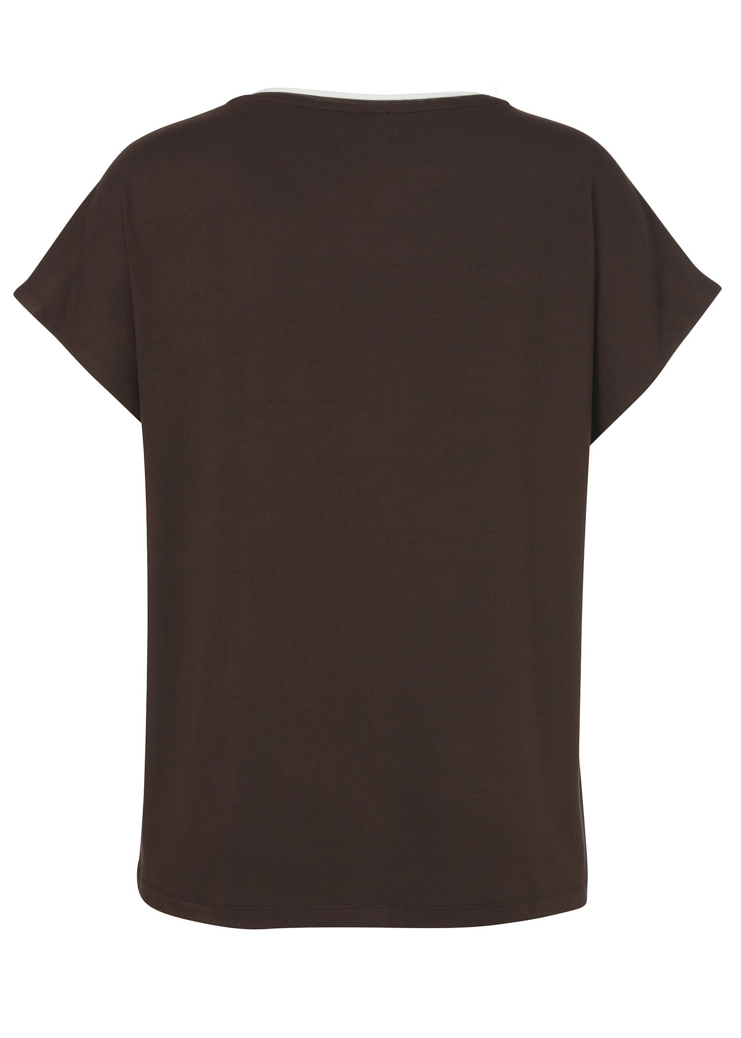 Viskose-Jersey Shirt mit Front-Print / 