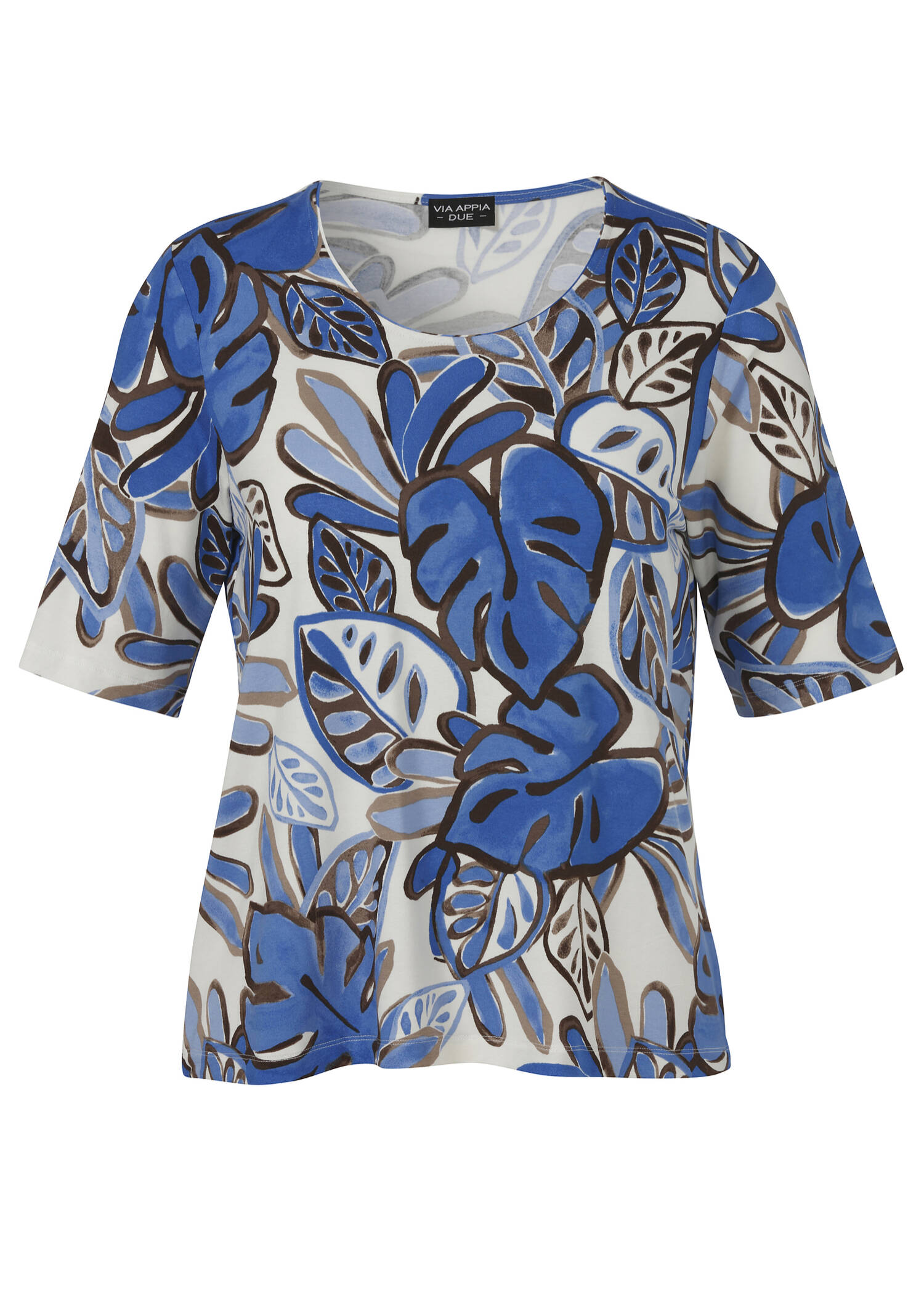 Edles Viskose-Jersey Shirt mit Allover-Print / 