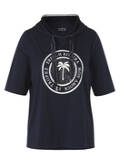 Softes Halbarm-Shirt mit Kapuze / 