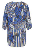 Zarte 3/4 Arm Viskose-Tunika mit Allover-Print /
