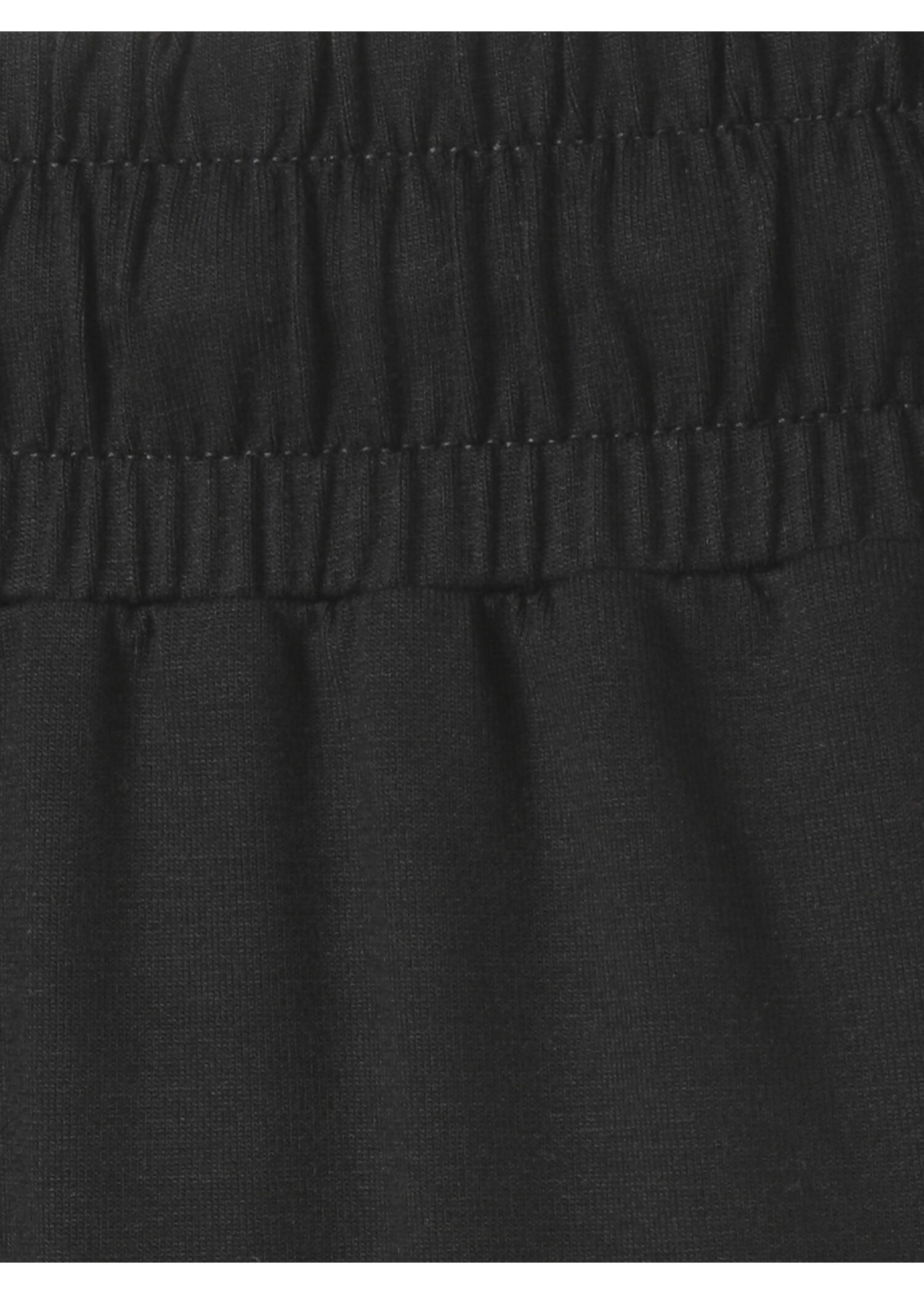 Leichte 7/8-Sommer-Hose Schwarz, weites Bein /
