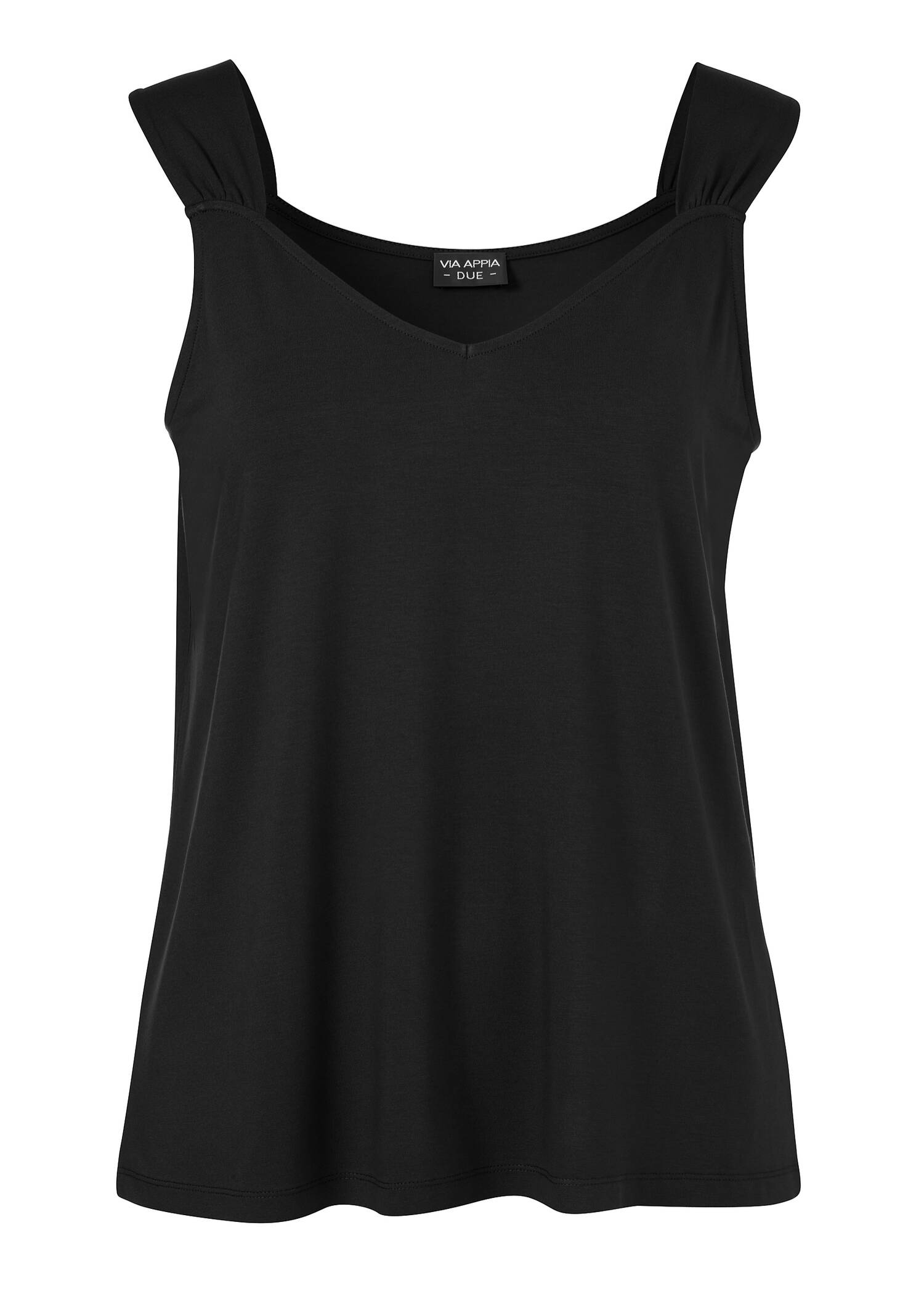 Leichtes V-Top Schwarz /