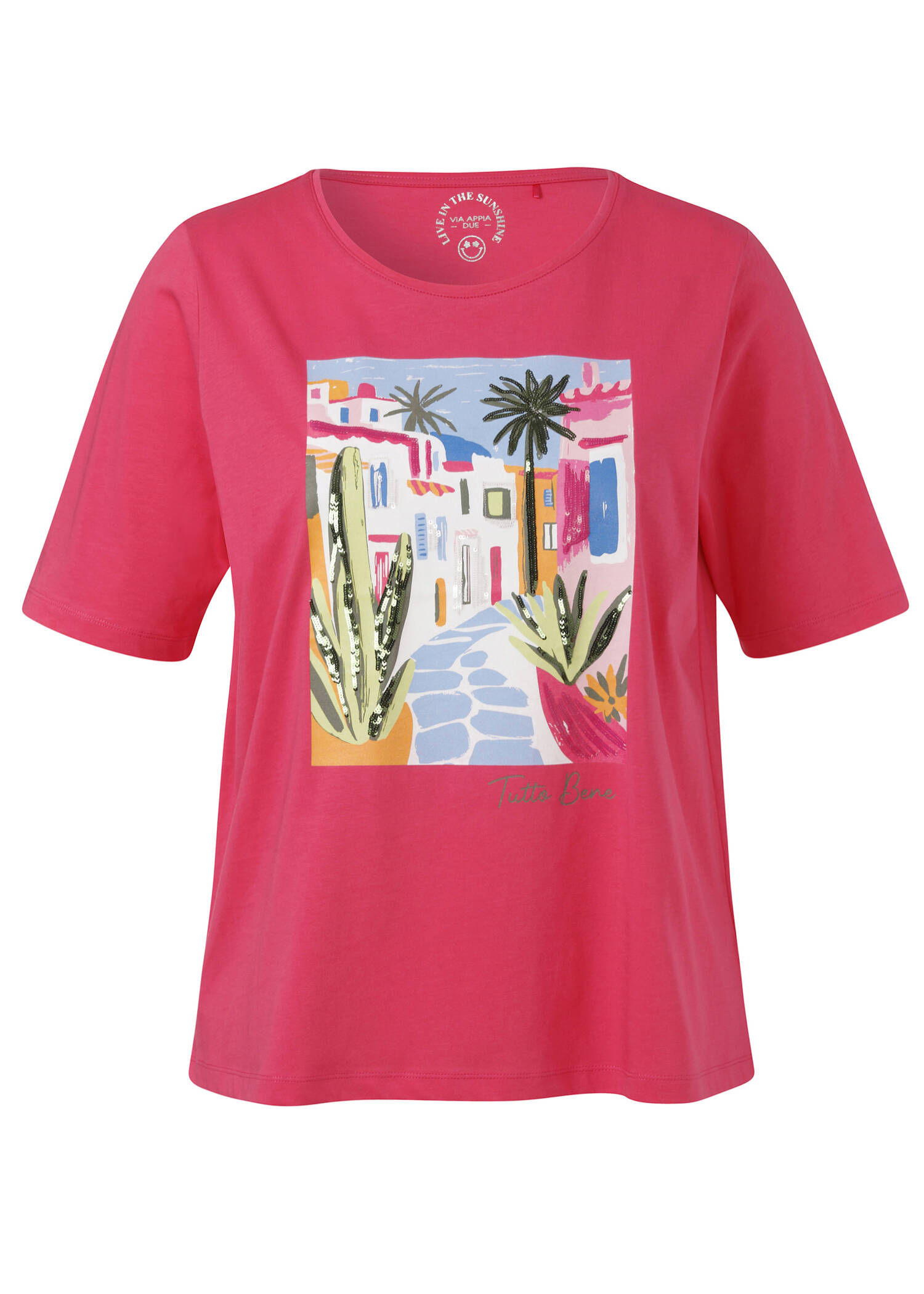 Softes Baumwoll-Shirt mit Sommer-Motiv / 