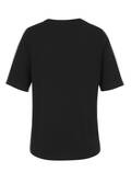 Softes Baumwoll-Shirt mit gesticktem Palmenmotiv Ton-in-Ton / 