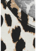 Fein geripptes T-Shirt Leo-Print aus softer Baumwolle /