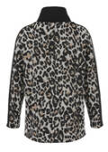 Print Sweatshirt mit Stehkragen / 