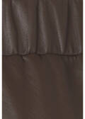 Chice Schlupfhose in Leder-Optik, weites Bein "Kaffee" /