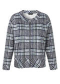 Gemusterte Jacke mit Zipper /