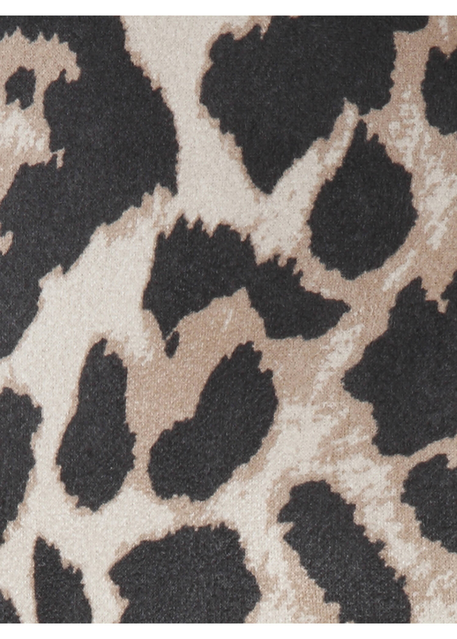 Leo-Print Schlupfhose, weite Beine /