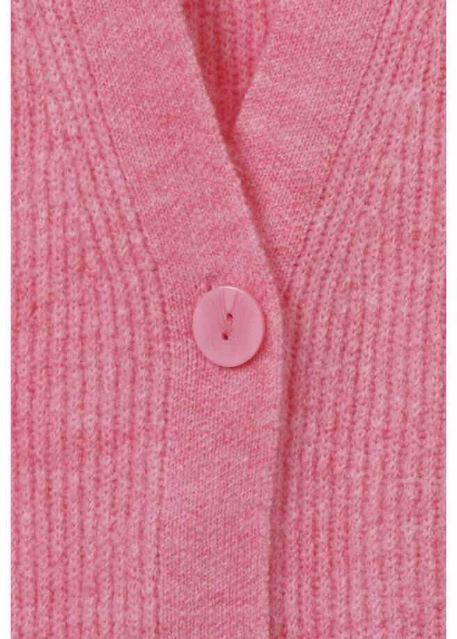 Flauschige Strickjacke Orchidee / 