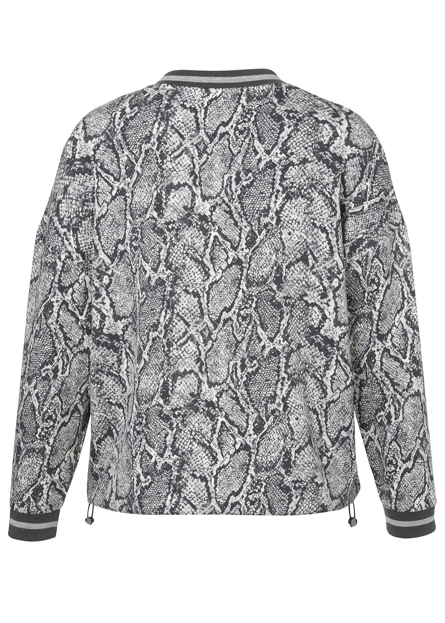 Moderne Blouson-Jacke mit Snake-Print /