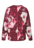 Feminines Sweatshirt mit Flower-Print /