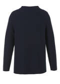 Weicher Baumwoll-Pullover mit Kelchkragen / 