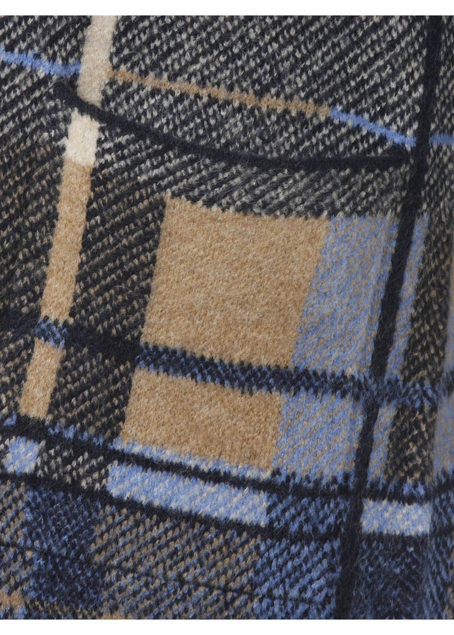 Leichte Mantel-Jacke Karomuster /
