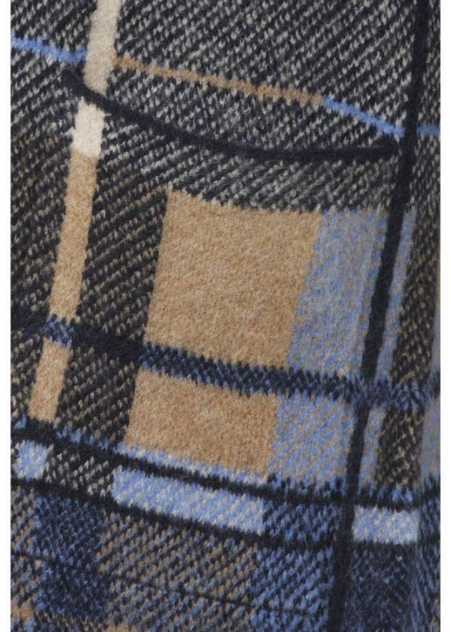 Leichte Mantel-Jacke Karomuster /