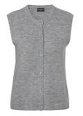 Feinstrickweste mit Rippenstruktur /