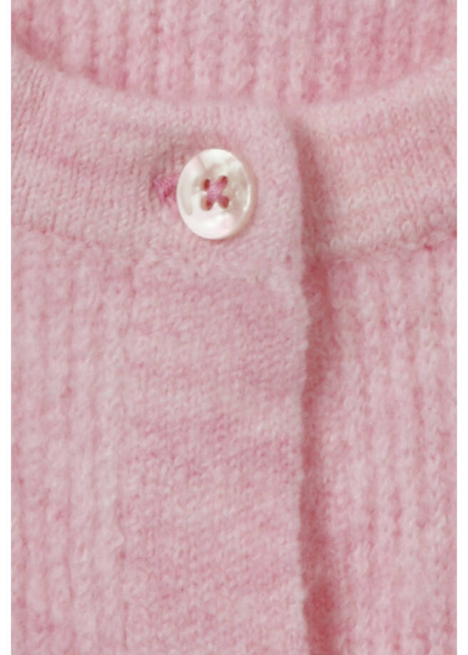 Feinstrickweste mit Rippenstruktur /