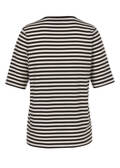 Softes Ringelshirt Mocca / Creme / 