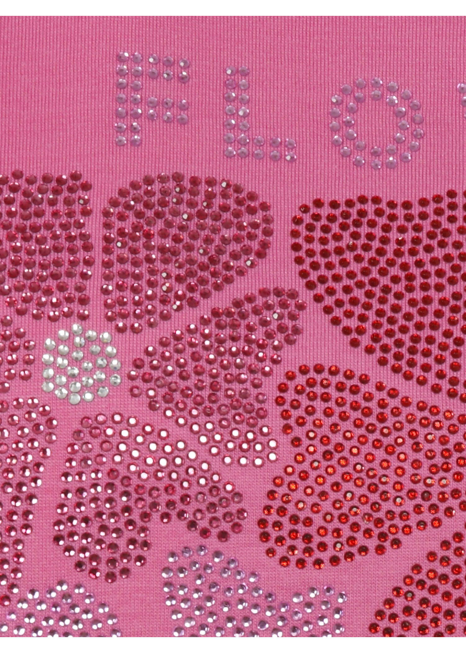 Softes T-Shirt mit Motiv aus Schmucksteinchen / 