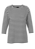 Soft fließendes 3/4-Arm Ringel-Shirt mit U-Boot-Ausschnitt /
