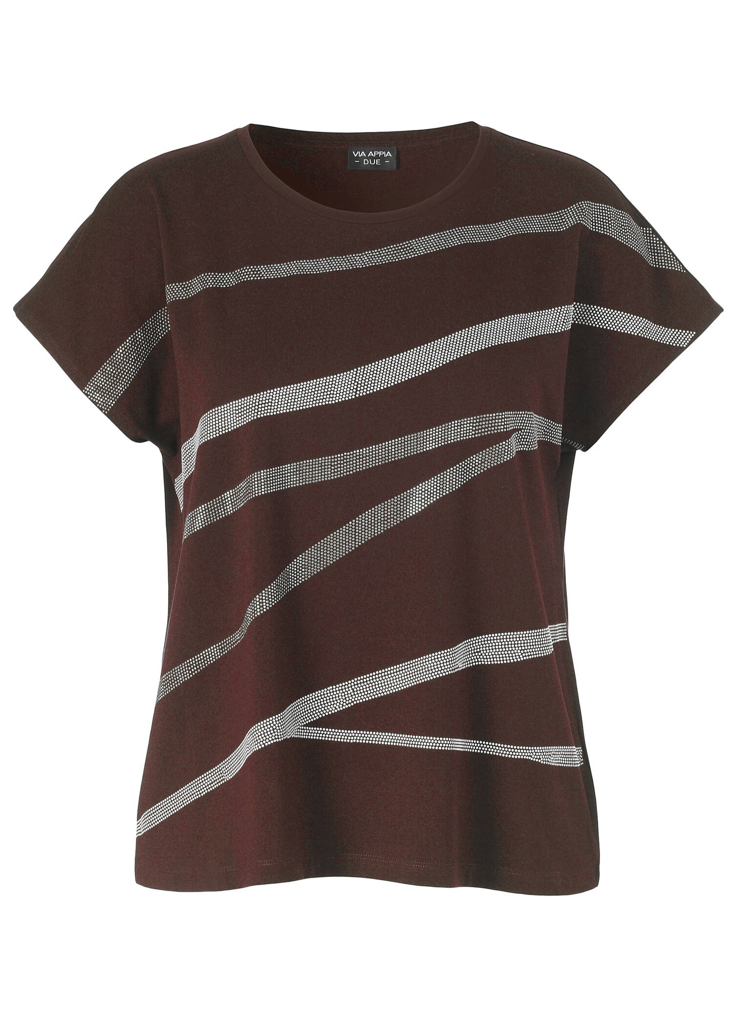 Weiches Baumwoll-Shirt mit geschmückter Front /
