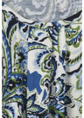 3/4-Arm Viskose-Jersey Print Shirt mit Gummizugbund /