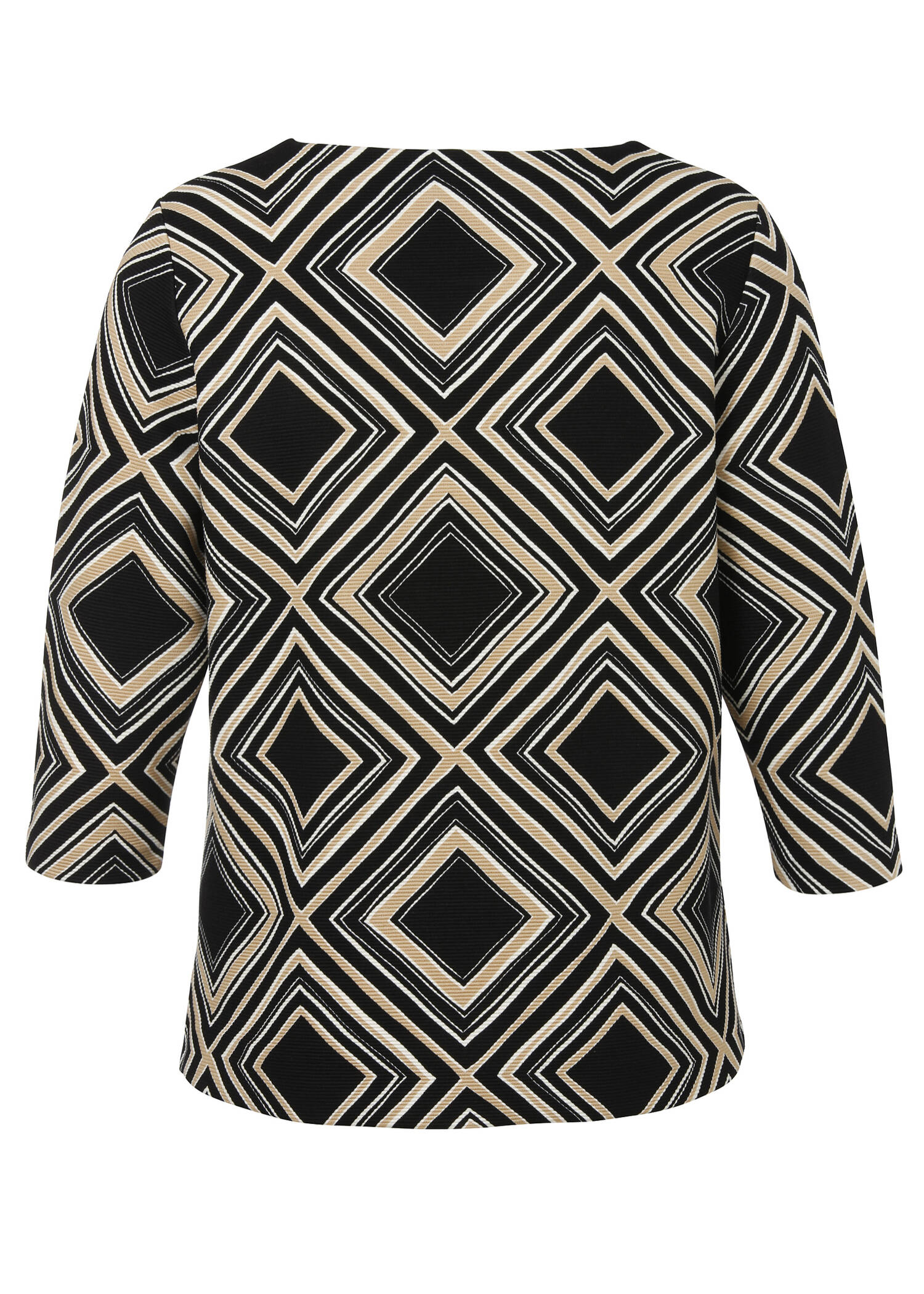 3/4-Arm Sweatshirt / leichter Pullover Karo /
