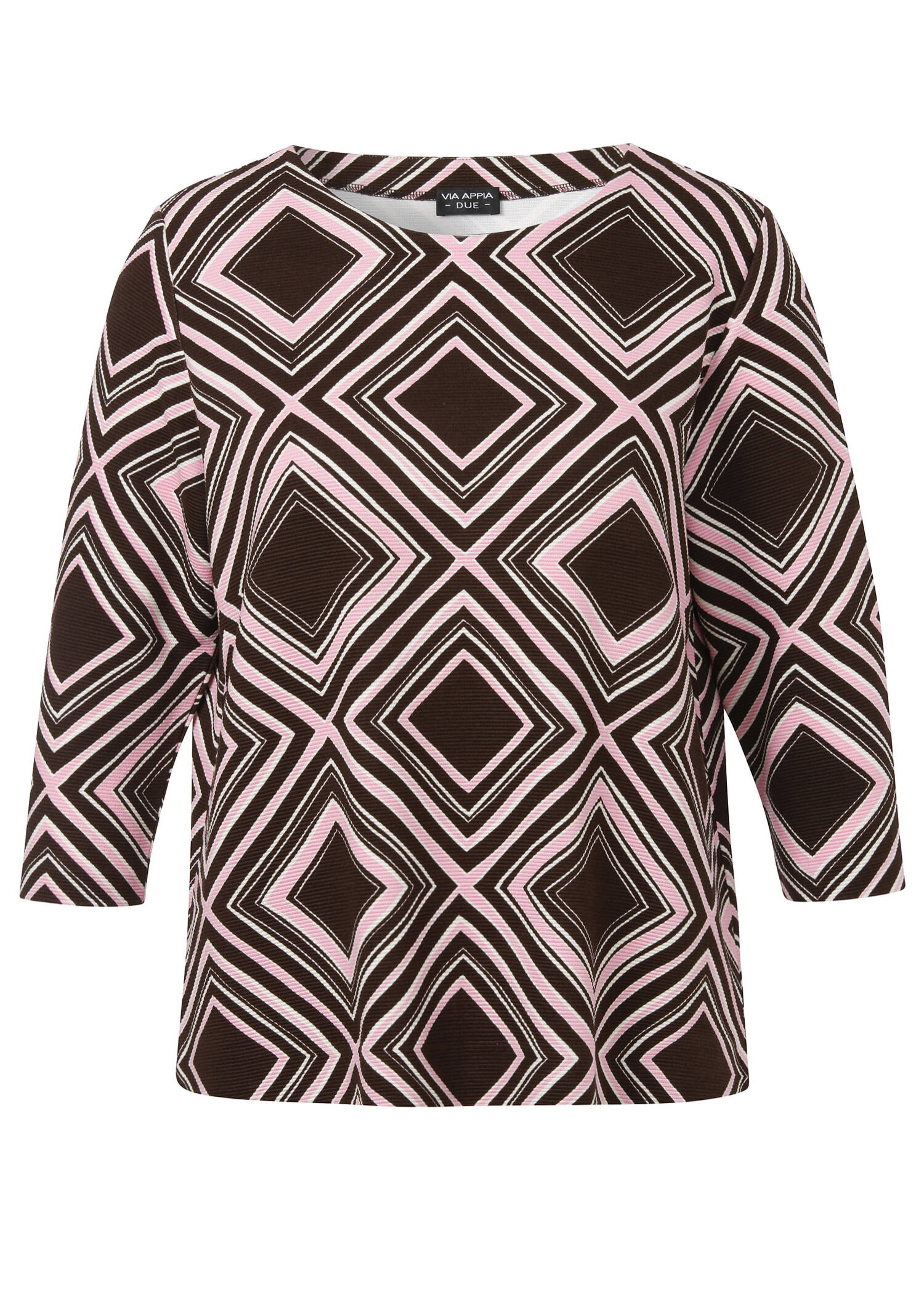 3/4-Arm Sweatshirt / leichter Pullover Karo /