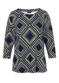 3/4-Arm Sweatshirt / leichter Pullover Karo /