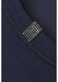 3/4-Arm Sweatshirt mit Schmuck-Details /